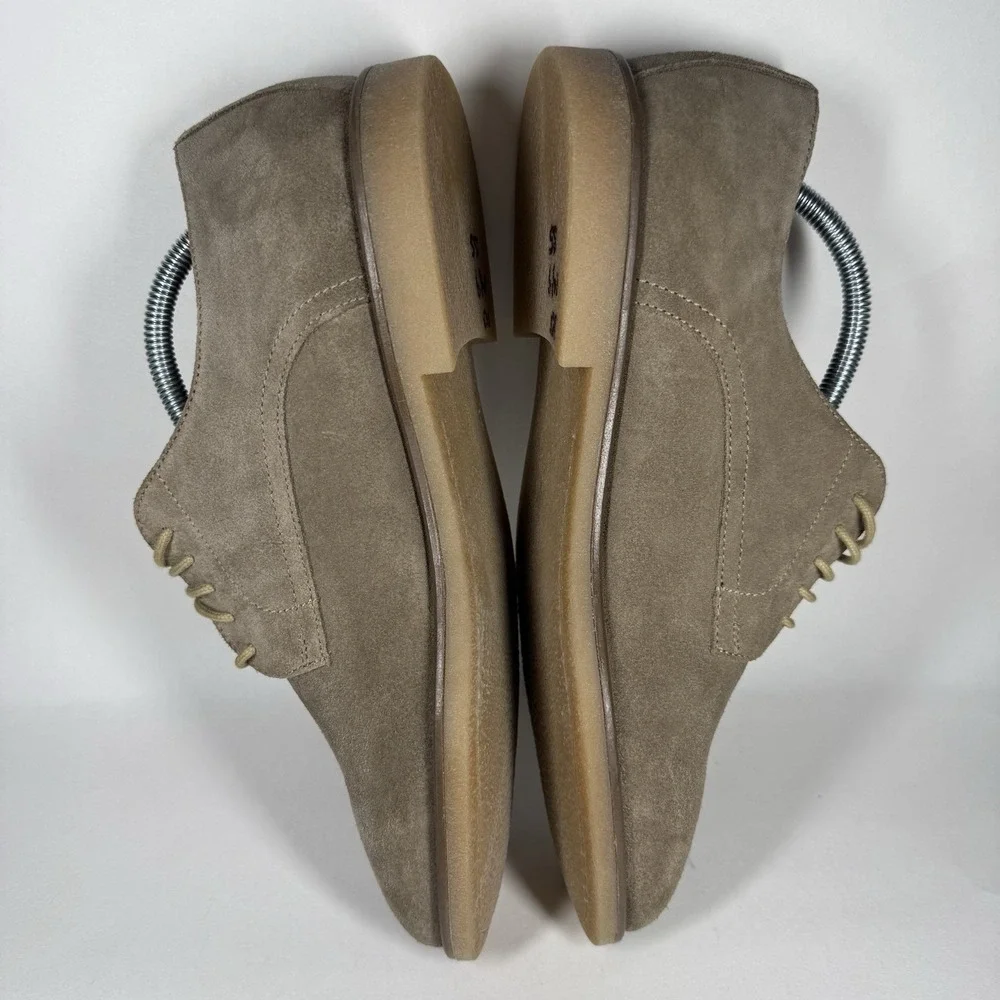 To Boot New York Men's Size 10‎ M Taupe Velvet Suede Asher Lace Up Oxford Shoe